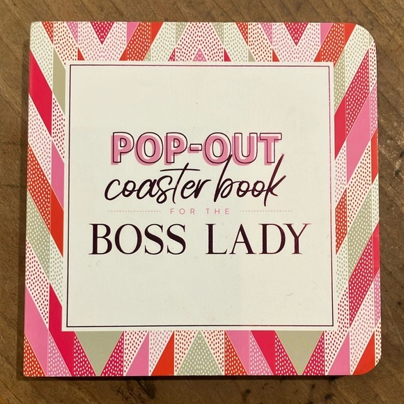 Pop-Out Coaster Book for the Boss Lady - Pink green and White - Picture 1 of 15